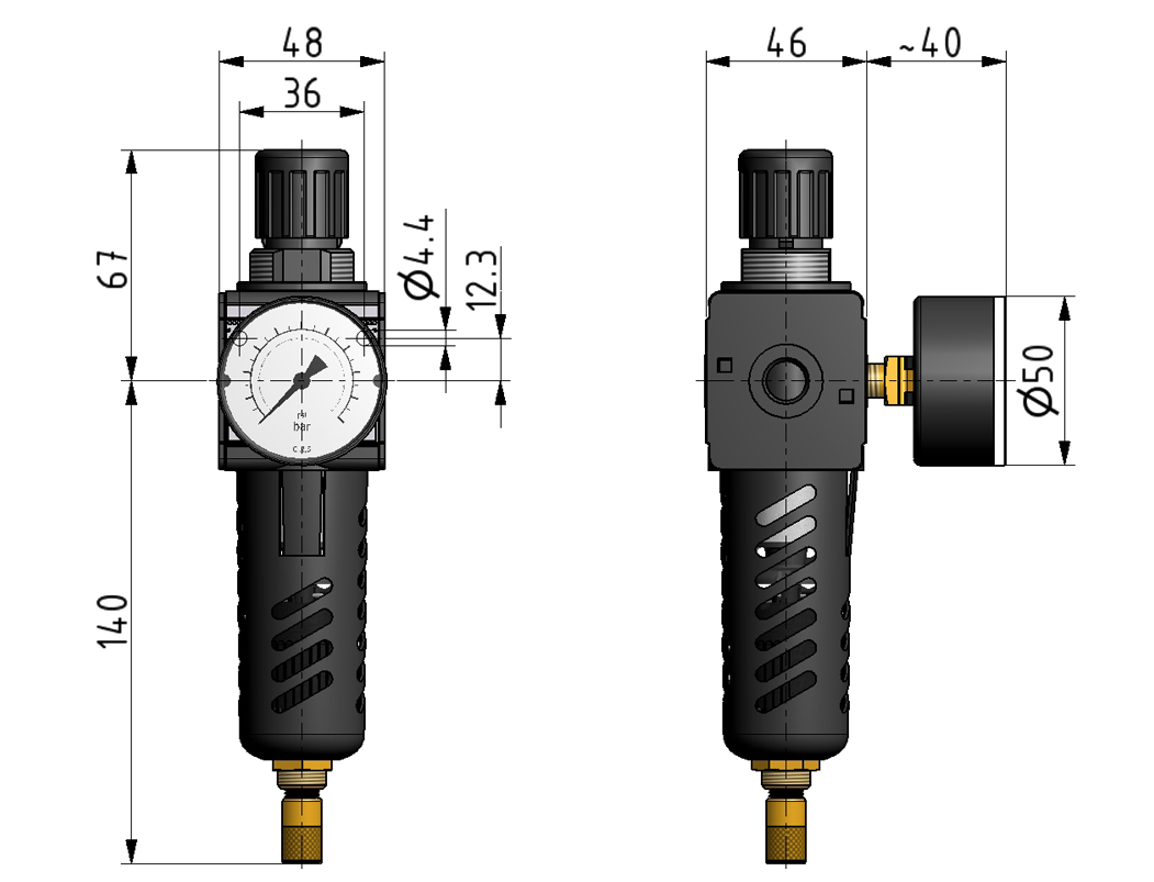 filterregler-g1-4-0-5-10-5-m-mit-pc-beh-lter-schutzkorb