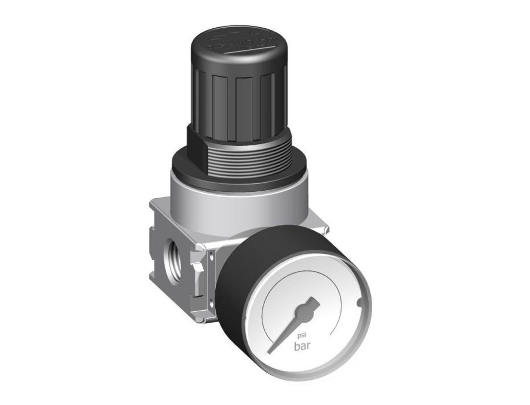 Druckregler G1/4 0,5-10 mit Manometer G 40.16 R