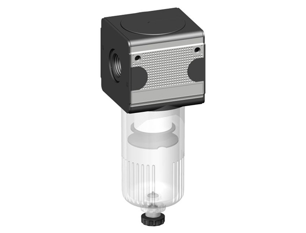 Filter G1/2 5µm with PC bowl and semi automatic drain