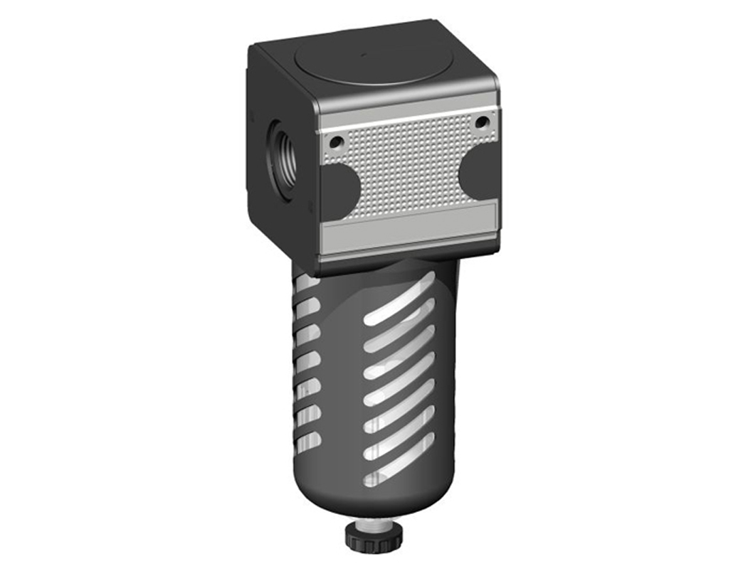 Filter G1/2 5µm with PC bowl, bowl guard and semi automatic drain