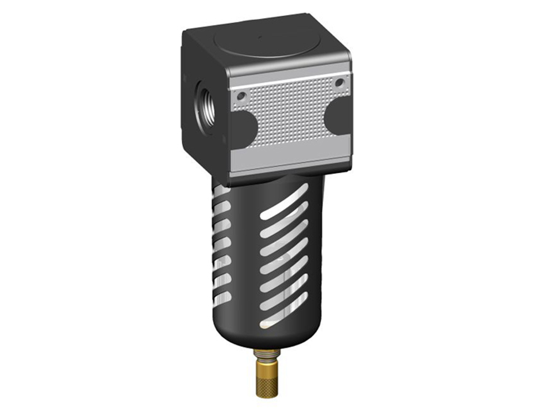 Filter G1/2 5µm with PC bowl, bowl guard and automatic drain