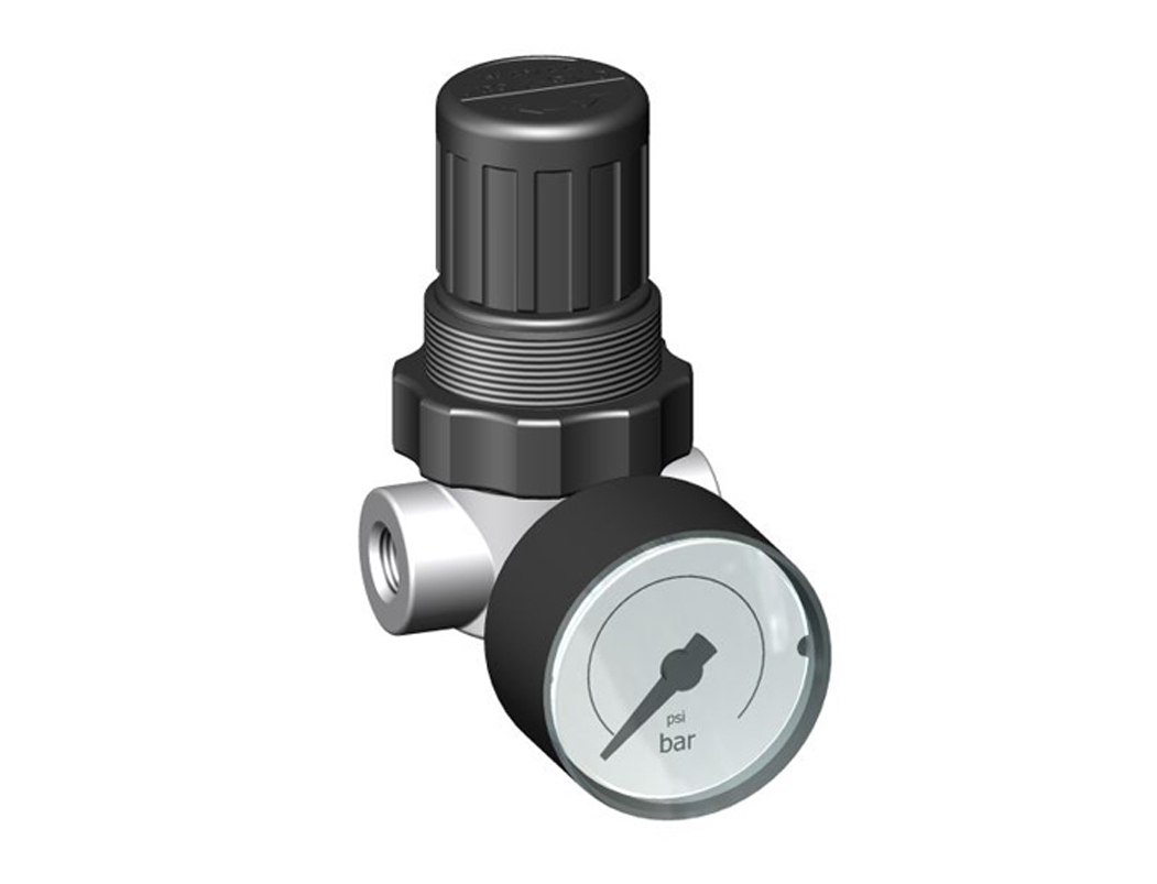Druckregler G1/4 0,15-7 (1xVST lose) mit Manometer G 40.10 R