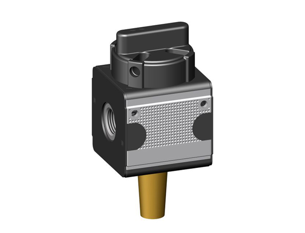 Ball valve G1/2 with silencer