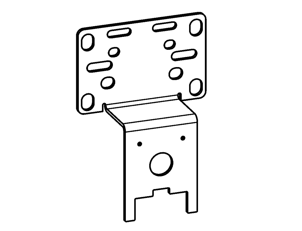 Mounting bracket FUTURA BG4 (BW.4+2x screw 3x10 with Torx 10IP) - knocks.de