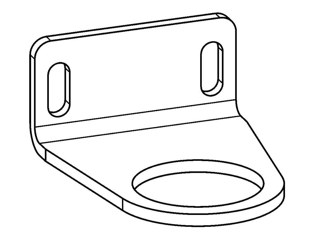 Mounting bracket (ZW.11+2x screw M4x50 DIN912)