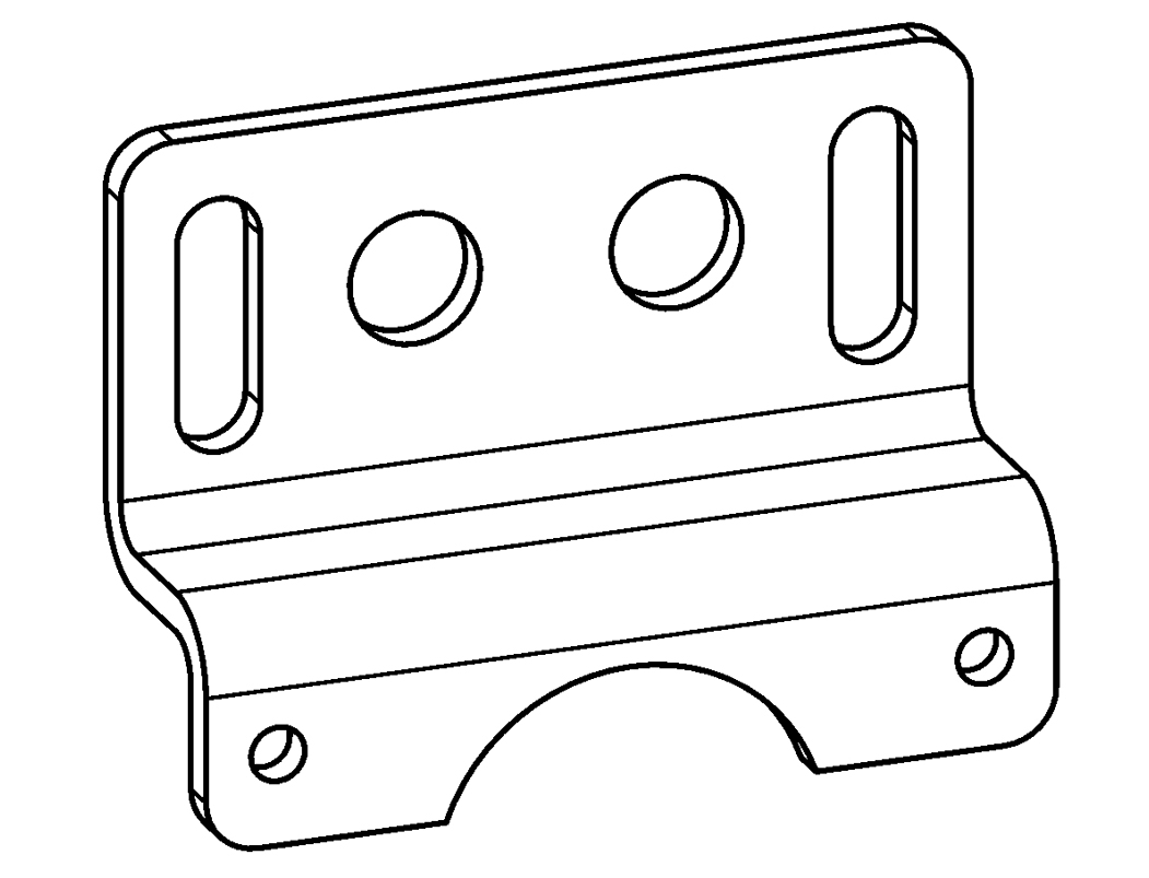 Mounting bracket (ZW.33+2x screw M5x75 DIN912)