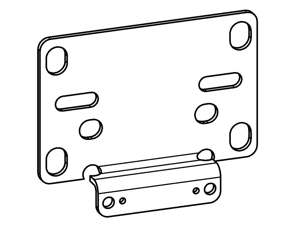 Mounting bracket (ZW.55+2x screw M6x12 DIN912)