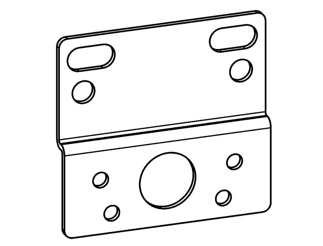 Mounting bracket (FDP.11-40+2x screw M5x10 DIN84)