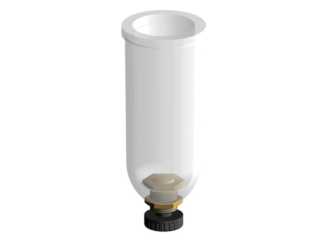 PC bowl with semi automatic drain and o-ring 37x2