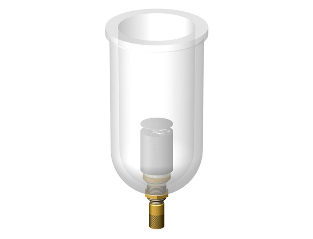 PC bowl with automatic drain and o-ring 67,95x2,62