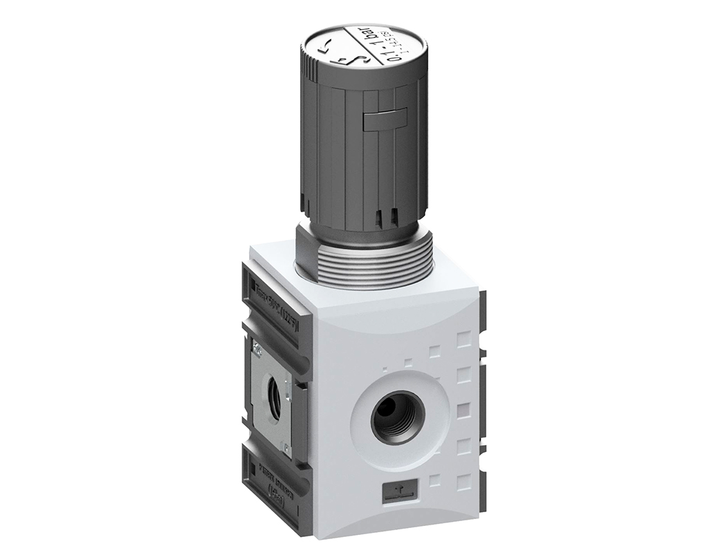 Druckregler mit durchgehender P-Versorgung G1/4 0,1-1