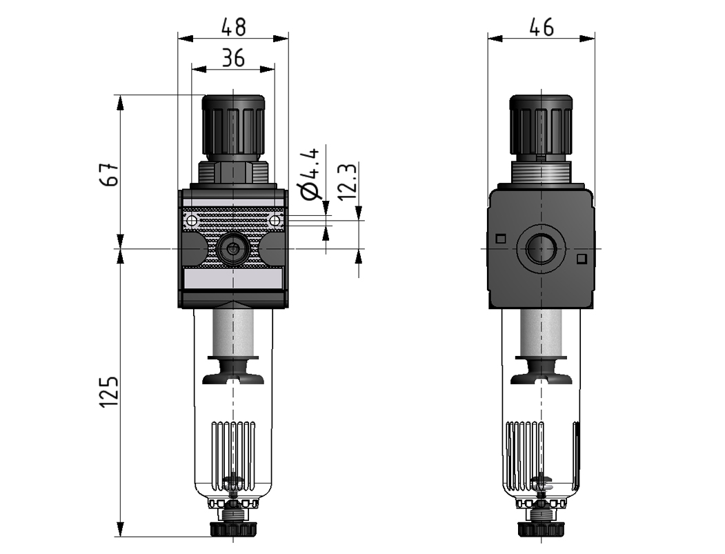 filter-regulator-g1-4-0-5-10-5-m-with-pc-bowl-and-semi-automatic-drain